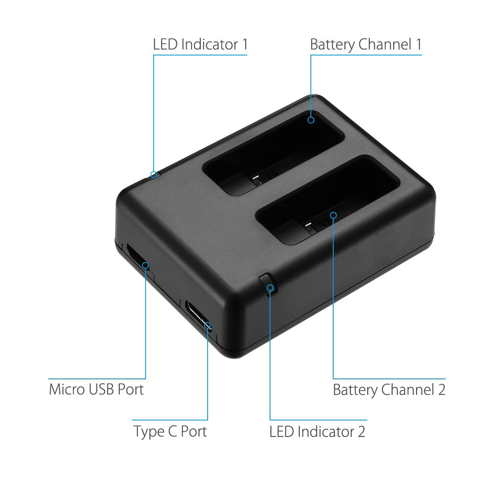 Suitable for GOPRO Hero 5 Char - Drone Battery ulasan dan harga